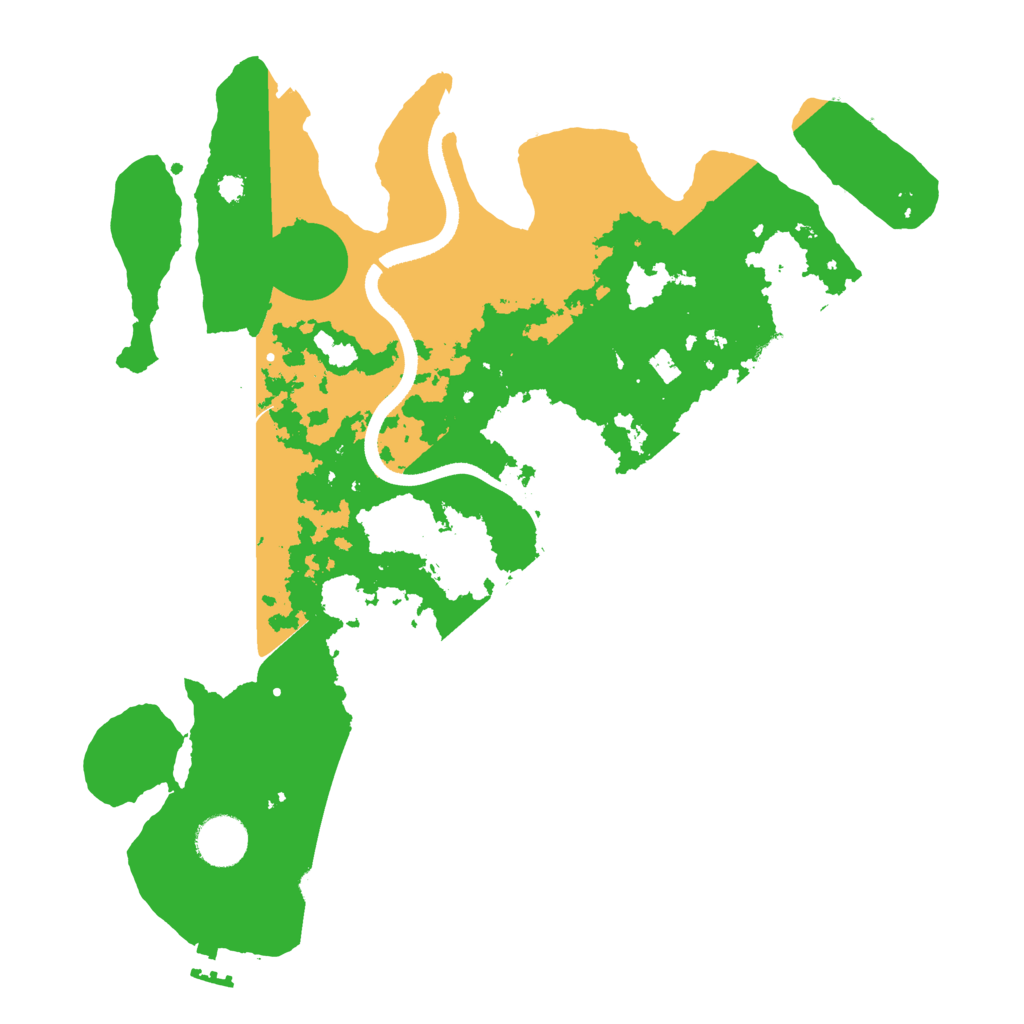 Biome Rust Map: Procedural Map, Size: 3500, Seed: 71264309