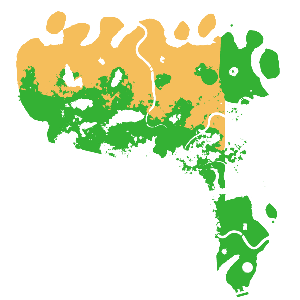 Biome Rust Map: Procedural Map, Size: 5000, Seed: 1960984625