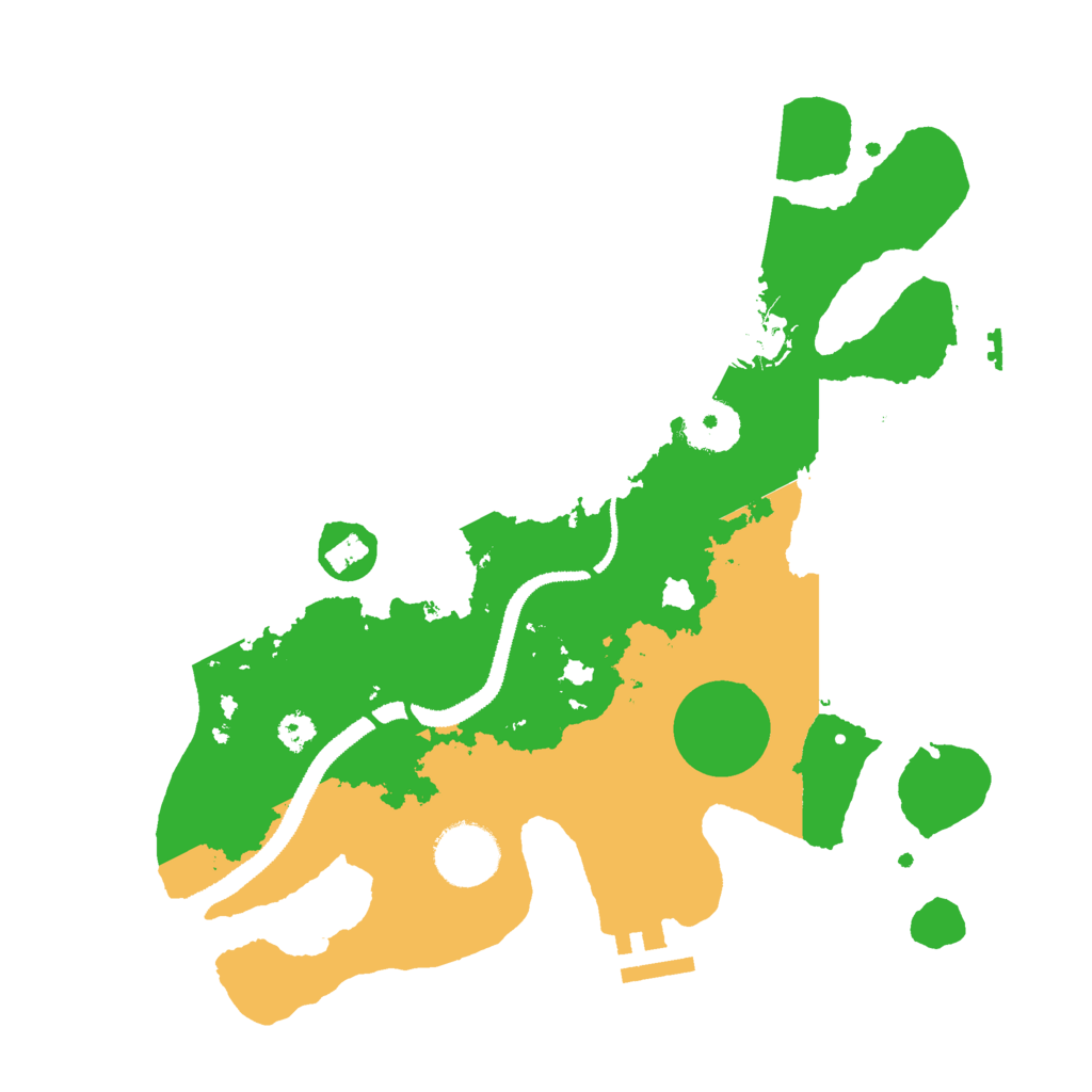 Biome Rust Map: Procedural Map, Size: 3000, Seed: 517482