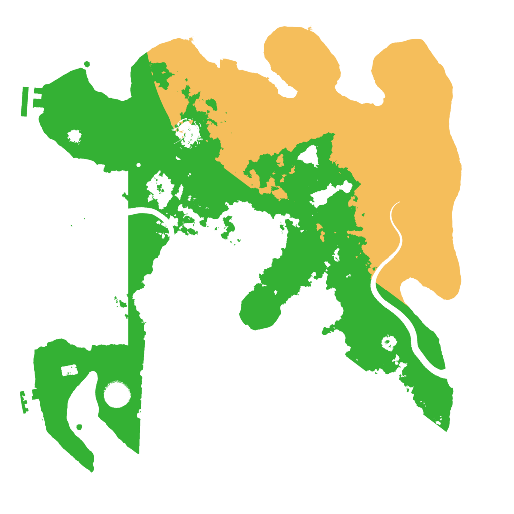 Biome Rust Map: Procedural Map, Size: 3500, Seed: 304577324