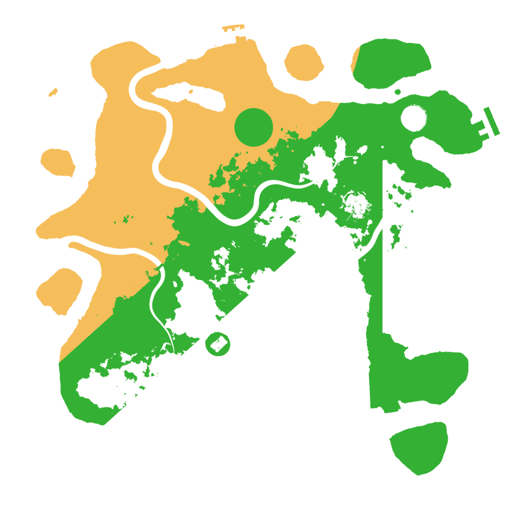Biome Rust Map: Procedural Map, Size: 3500, Seed: 1332512114