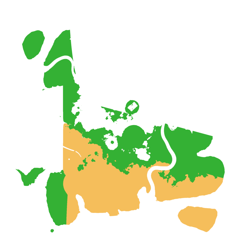 Biome Rust Map: Procedural Map, Size: 3000, Seed: 499232