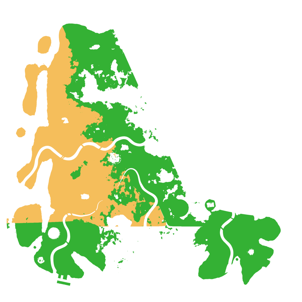 Biome Rust Map: Procedural Map, Size: 4550, Seed: 111199999