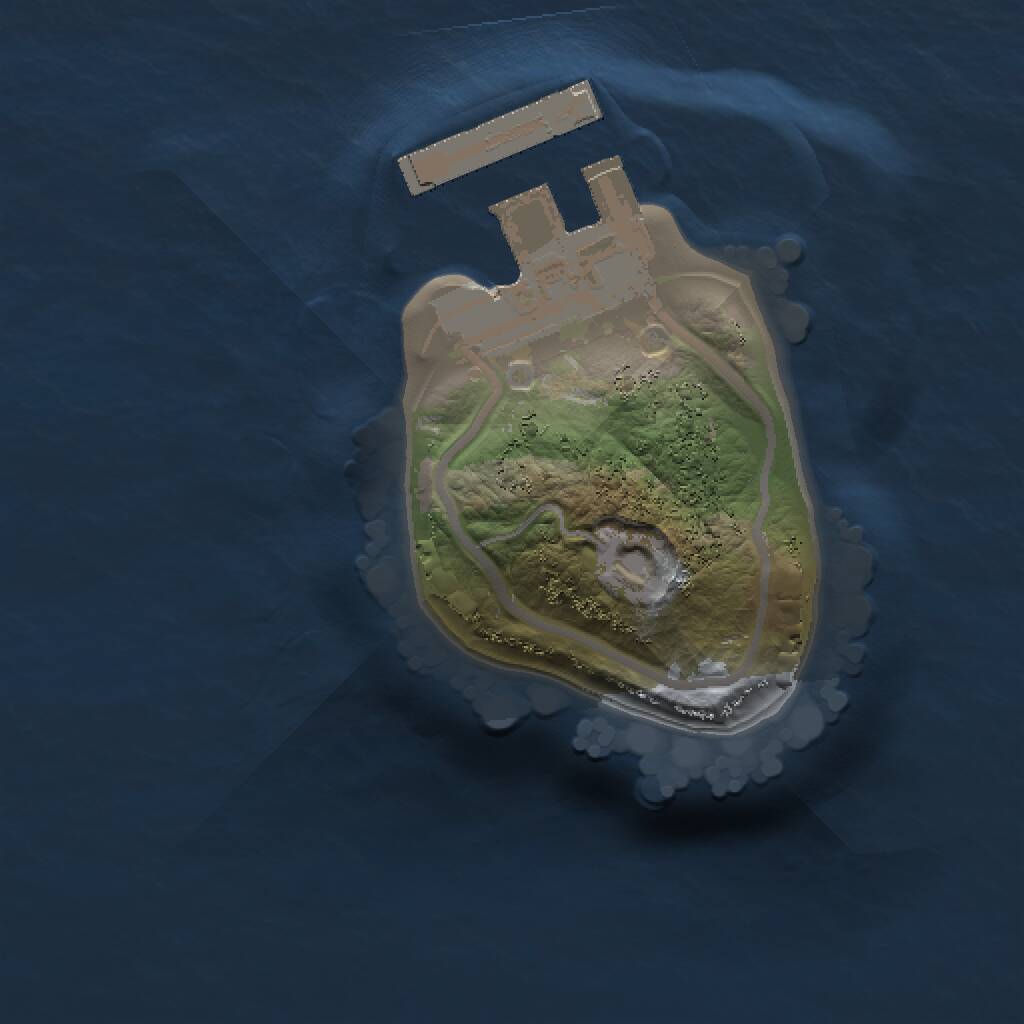 Rust Map: Procedural Map, Size: 1000, Seed: 1997932311, 2 Monuments