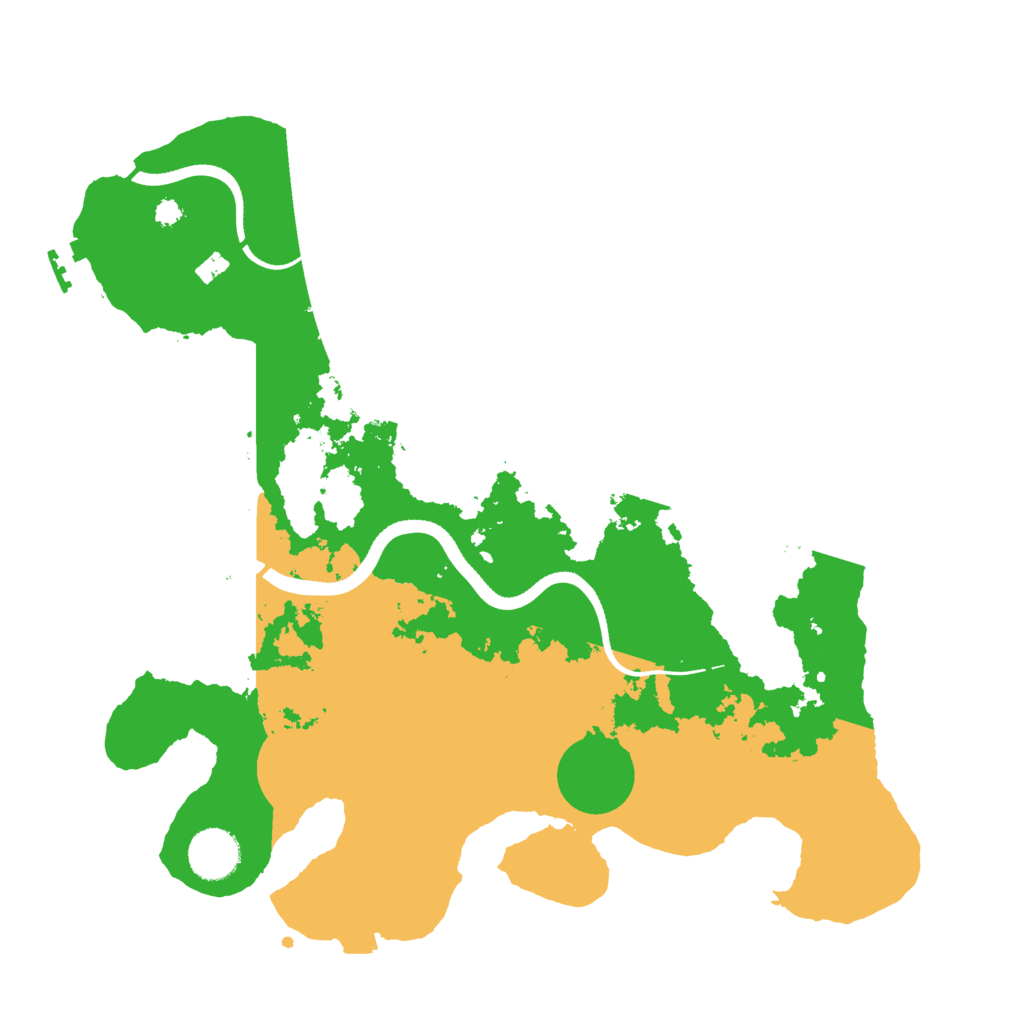Biome Rust Map: Procedural Map, Size: 3500, Seed: 2055285999