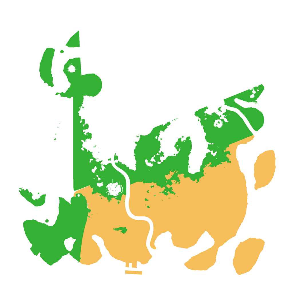 Biome Rust Map: Procedural Map, Size: 3500, Seed: 2087505987