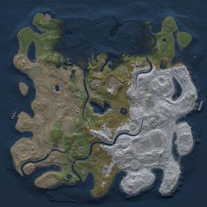 Thumbnail Rust Map: Procedural Map, Size: 4250, Seed: 600193285, 17 Monuments