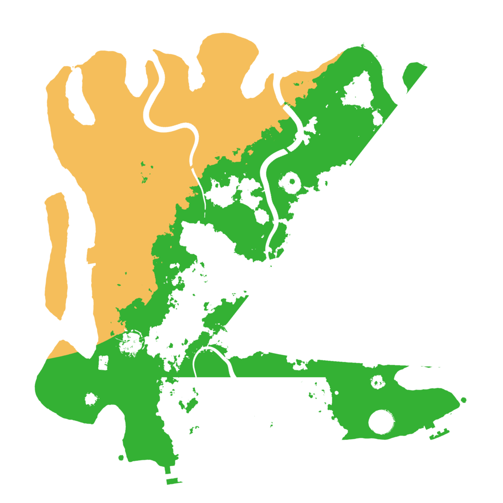 Biome Rust Map: Procedural Map, Size: 3700, Seed: 680038259
