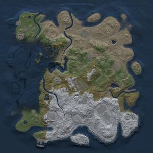 Thumbnail Rust Map: Procedural Map, Size: 4250, Seed: 1938461375, 17 Monuments