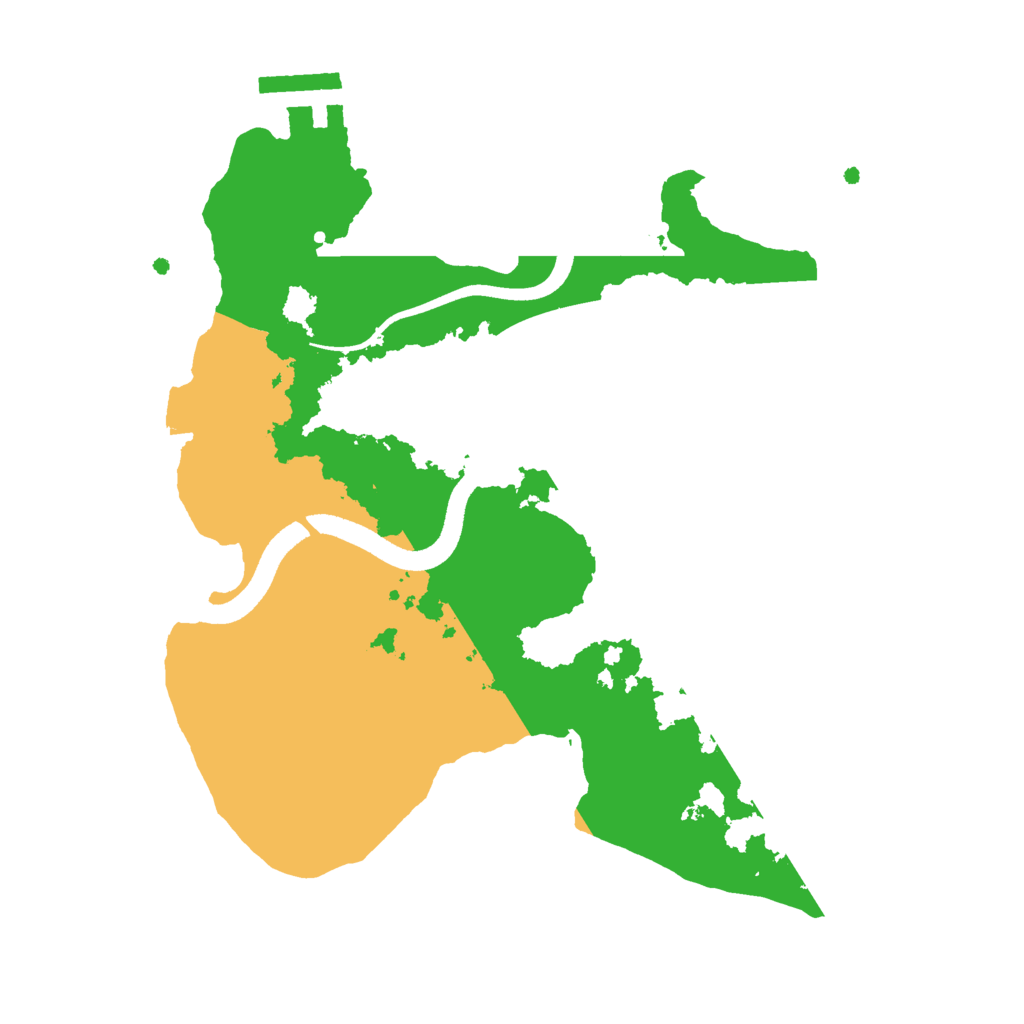 Biome Rust Map: Procedural Map, Size: 2500, Seed: 1917622515