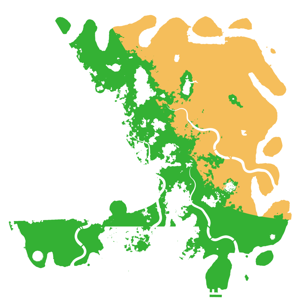 Biome Rust Map: Procedural Map, Size: 5000, Seed: 319764231