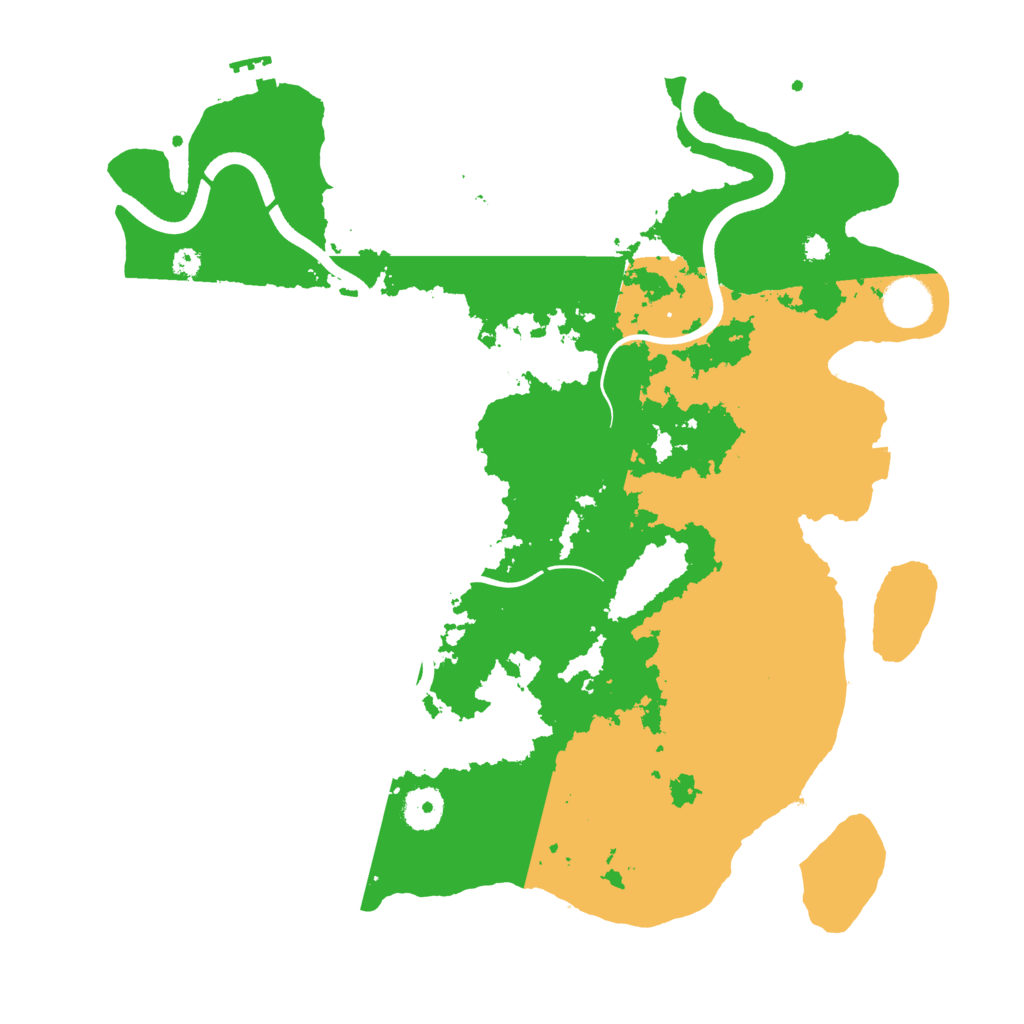 Biome Rust Map: Procedural Map, Size: 3700, Seed: 2003729037