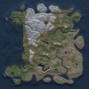 Thumbnail Rust Map: Procedural Map, Size: 4700, Seed: 1126830399, 17 Monuments