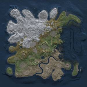 Thumbnail Rust Map: Procedural Map, Size: 3500, Seed: 112339859, 14 Monuments