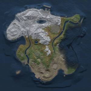 Thumbnail Rust Map: Procedural Map, Size: 2500, Seed: 1112282712, 8 Monuments