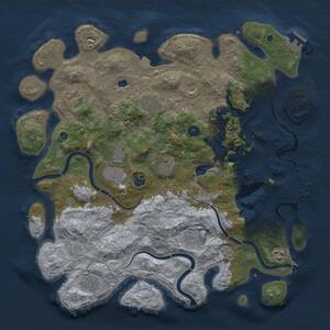 Thumbnail Rust Map: Procedural Map, Size: 4250, Seed: 1128424556, 16 Monuments