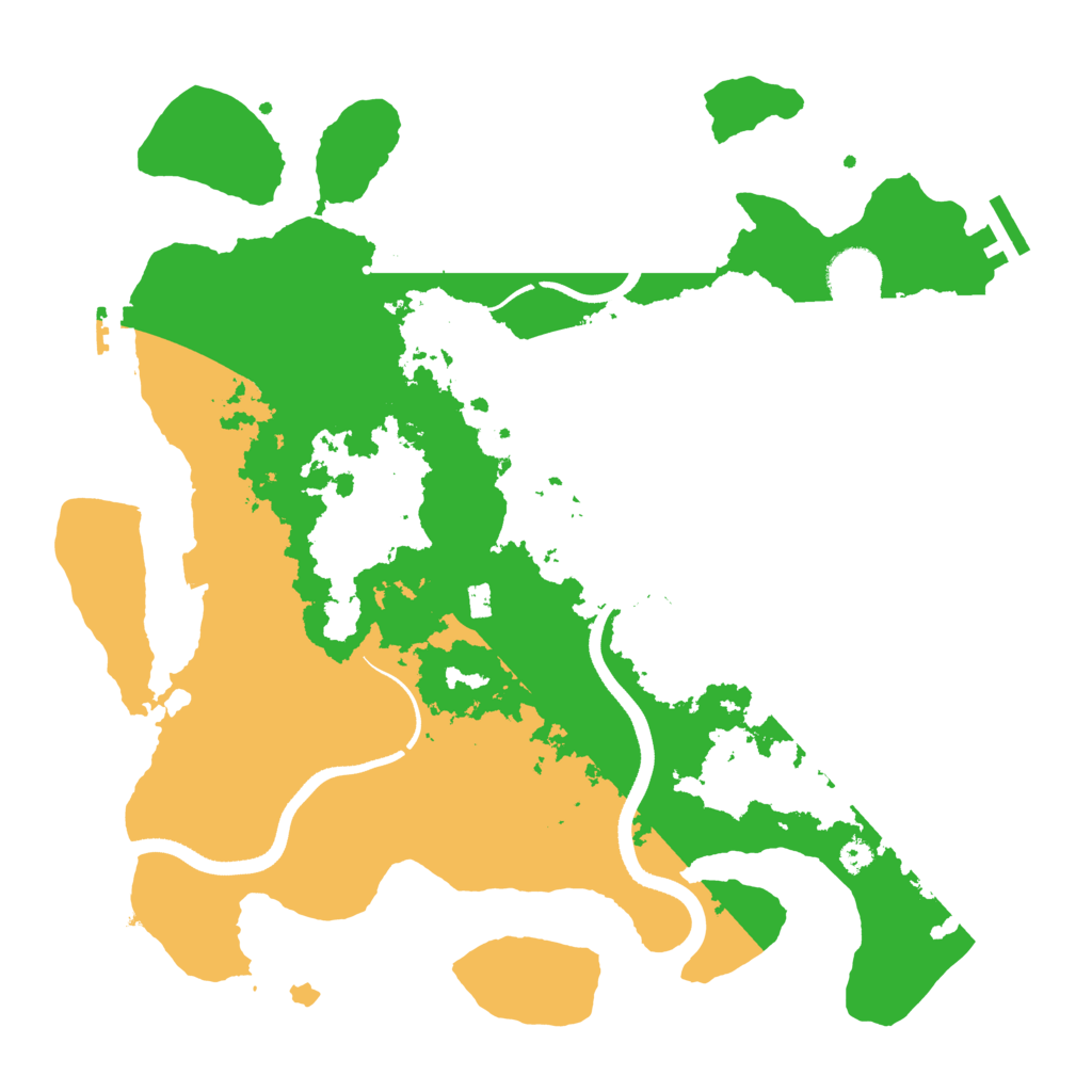Biome Rust Map: Procedural Map, Size: 3500, Seed: 995269635