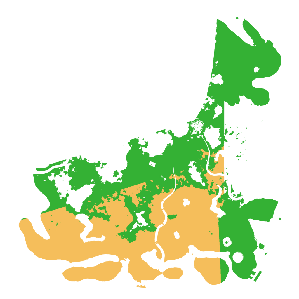 Biome Rust Map: Procedural Map, Size: 5000, Seed: 51279