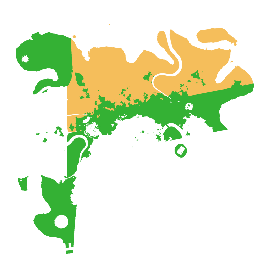 Biome Rust Map: Procedural Map, Size: 3500, Seed: 2005876106