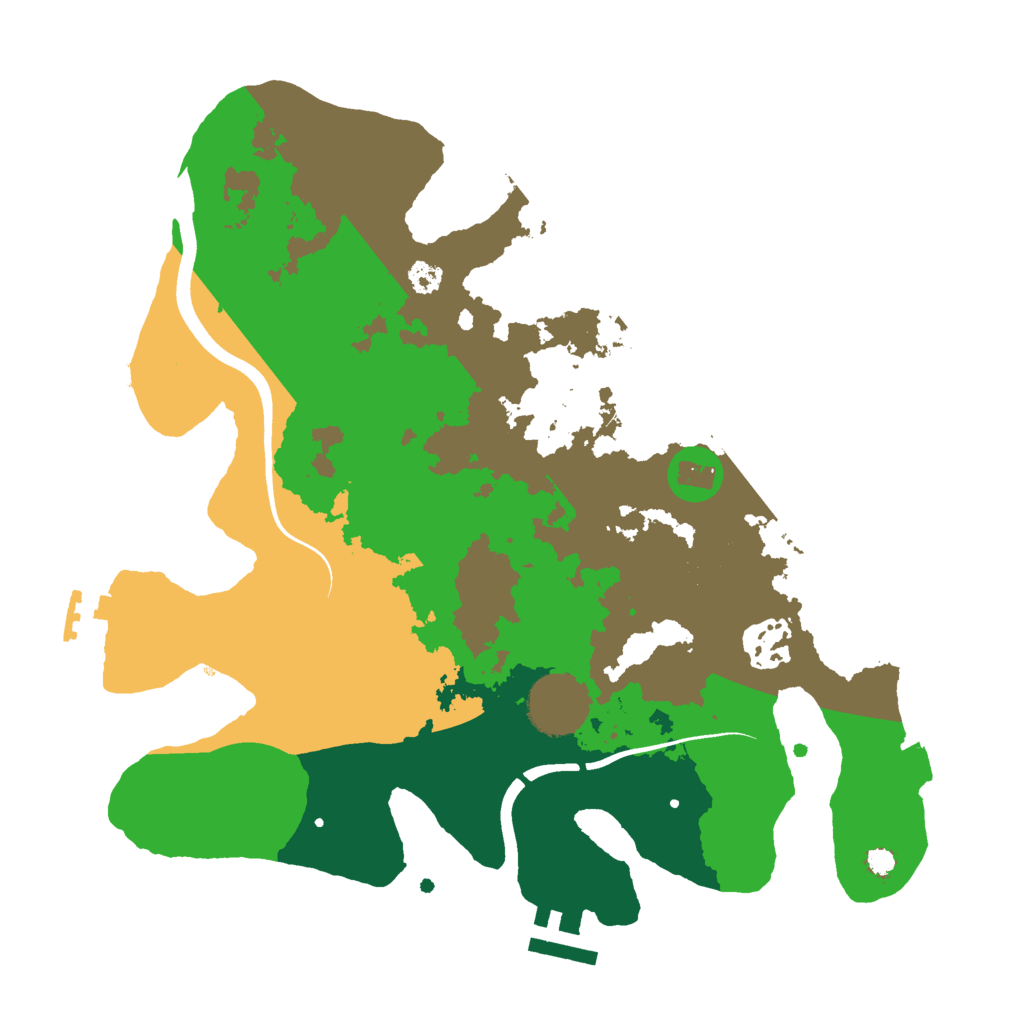 Biome Rust Map: Procedural Map, Size: 3000, Seed: 551804071