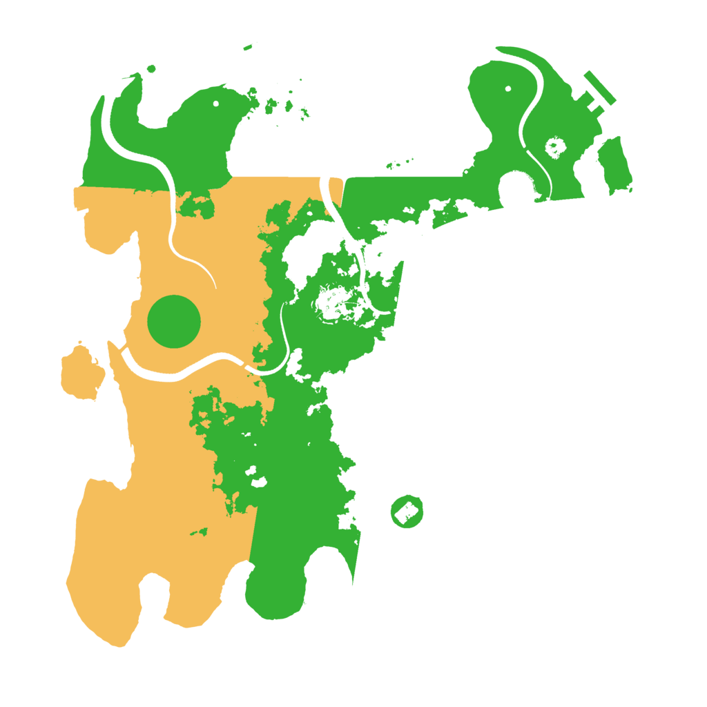 Biome Rust Map: Procedural Map, Size: 3500, Seed: 530656