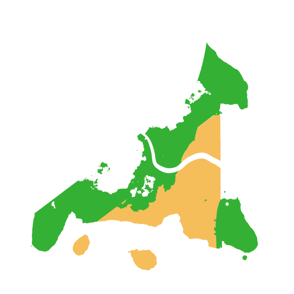 Biome Rust Map: Procedural Map, Size: 2500, Seed: 1551113609