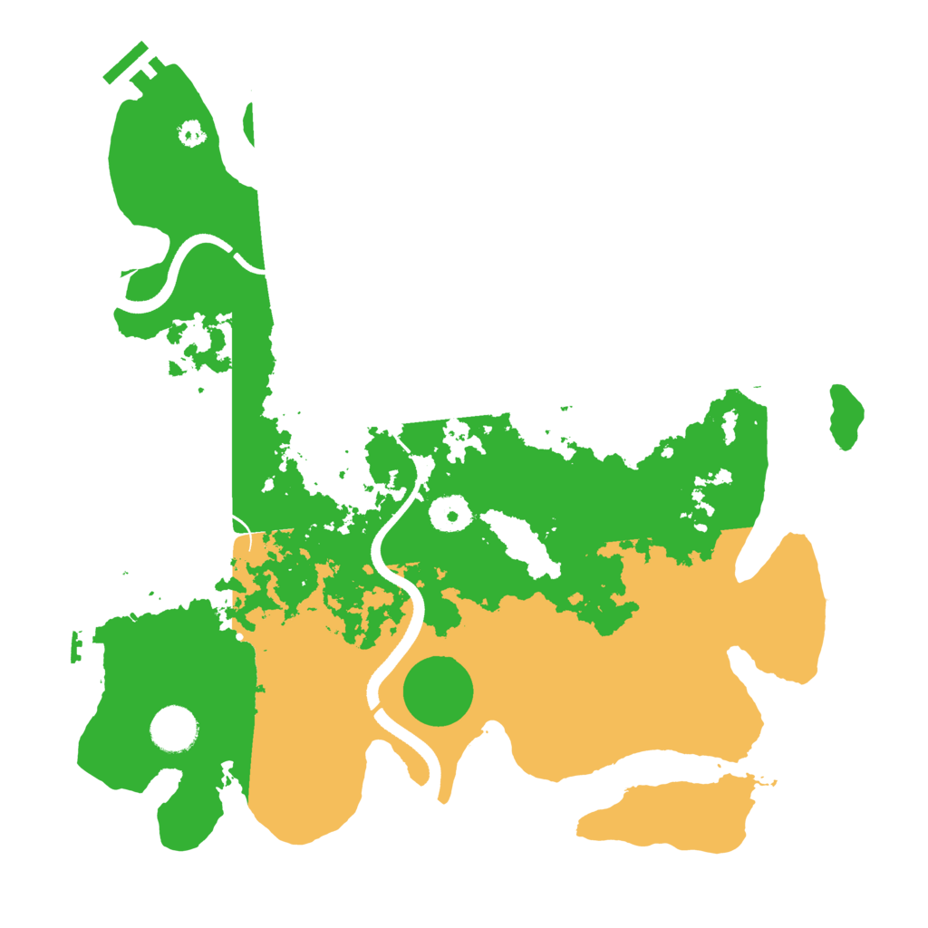Biome Rust Map: Procedural Map, Size: 3500, Seed: 159023436