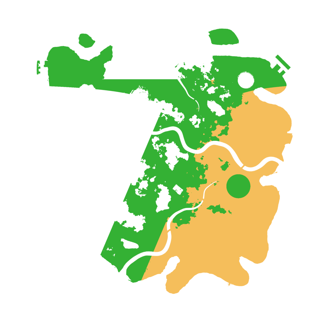 Biome Rust Map: Procedural Map, Size: 3500, Seed: 630538056