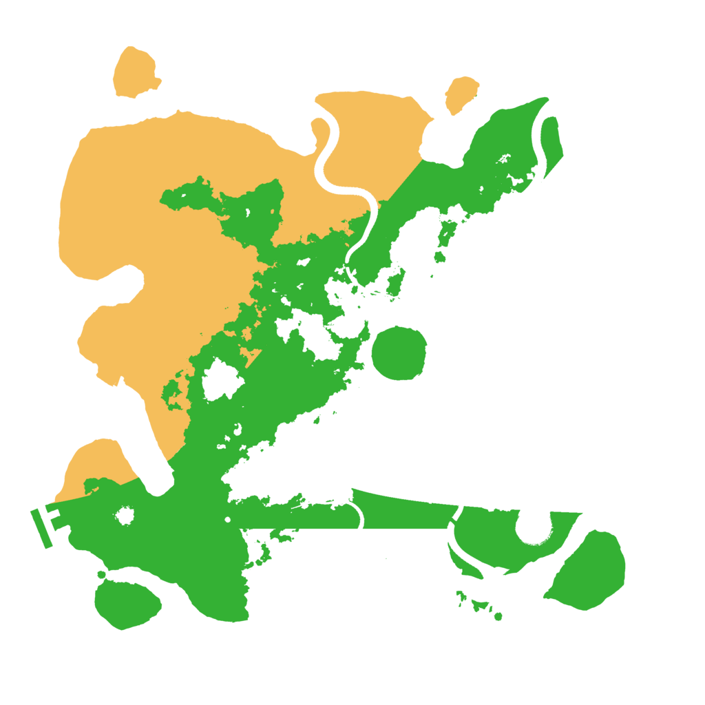 Biome Rust Map: Procedural Map, Size: 3500, Seed: 1928654150