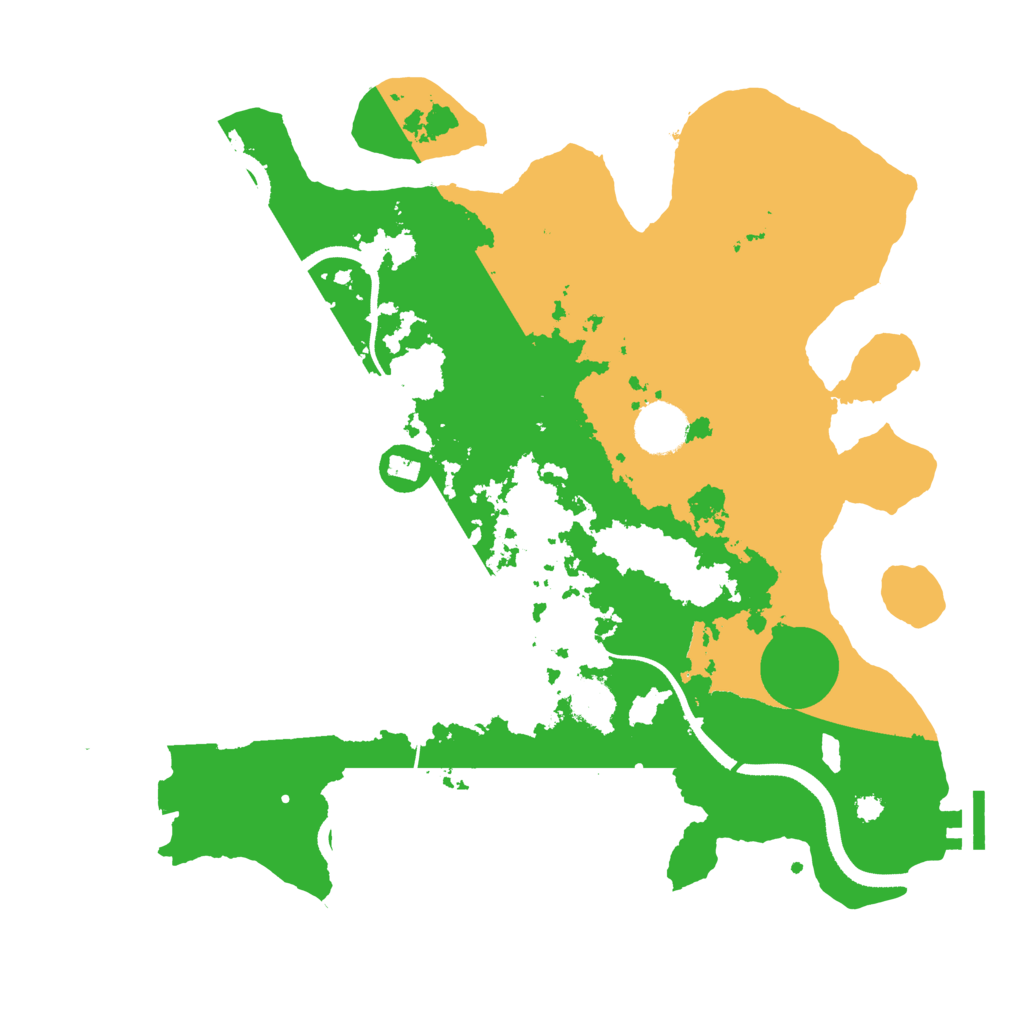 Biome Rust Map: Procedural Map, Size: 3500, Seed: 1689118901
