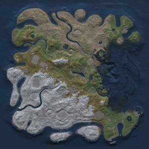 Thumbnail Rust Map: Procedural Map, Size: 4250, Seed: 1820955158, 15 Monuments