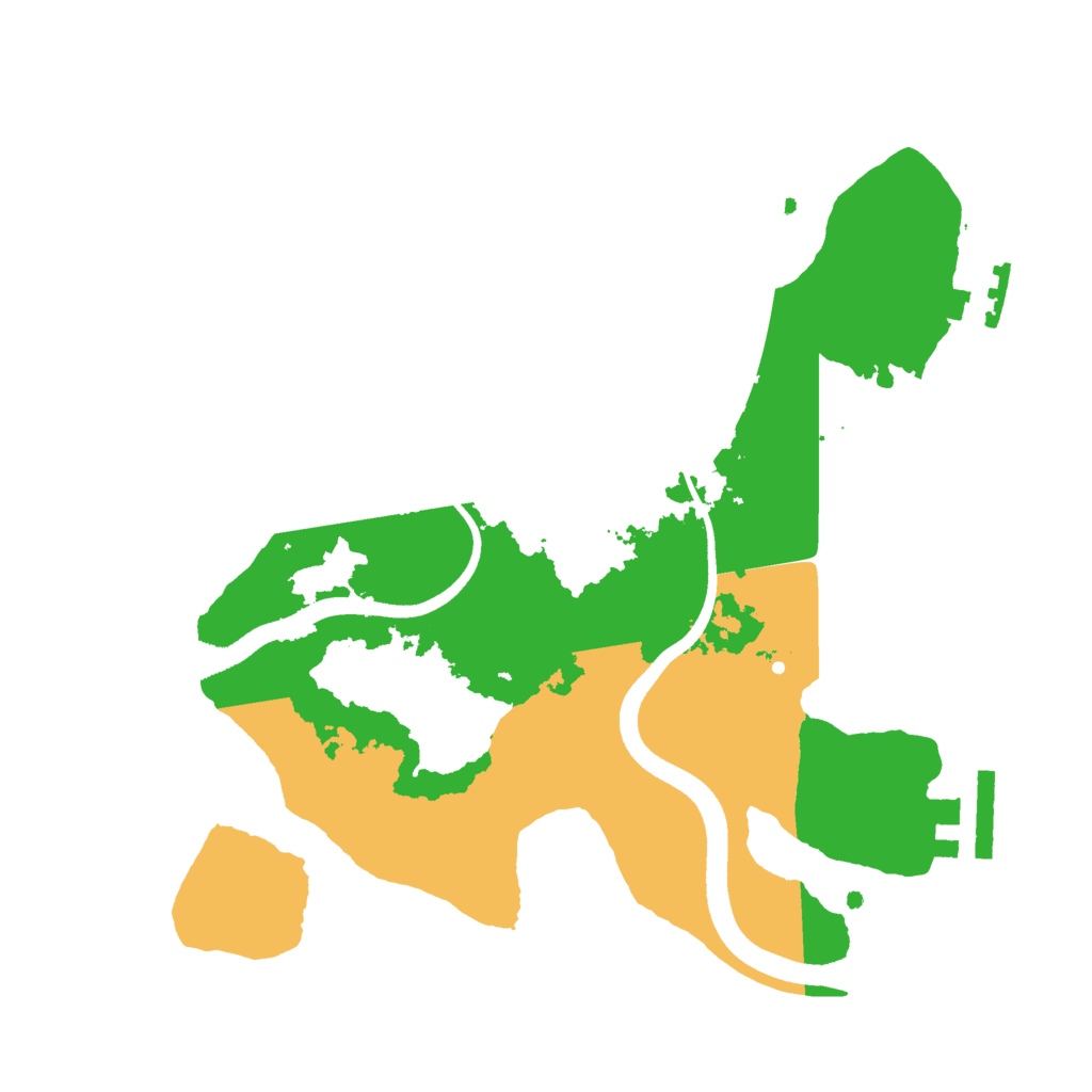 Biome Rust Map: Procedural Map, Size: 2500, Seed: 902472945