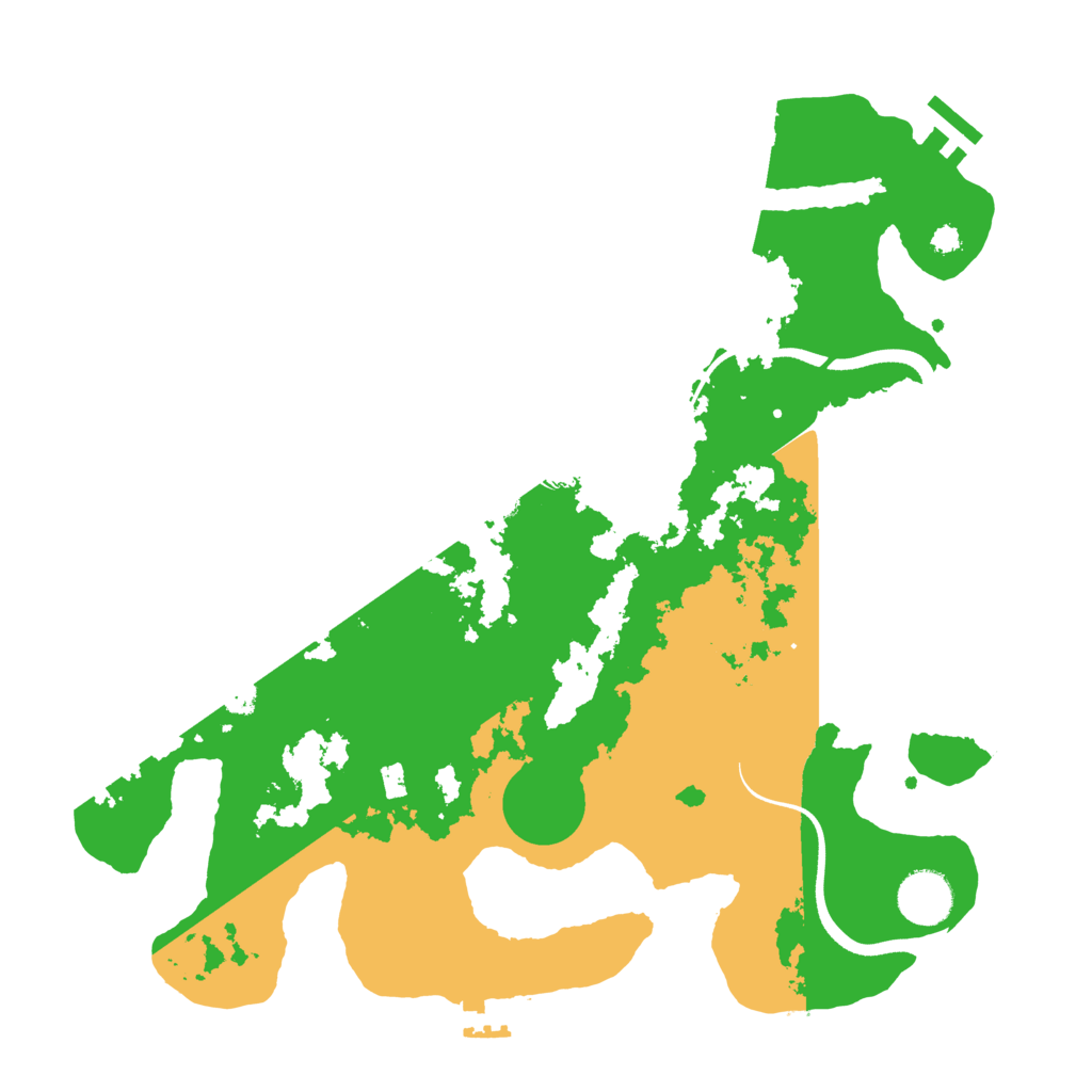 Biome Rust Map: Procedural Map, Size: 3500, Seed: 109488251