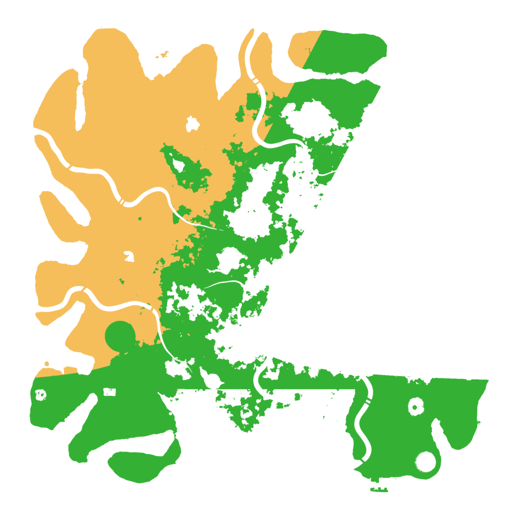Biome Rust Map: Procedural Map, Size: 4500, Seed: 600328413