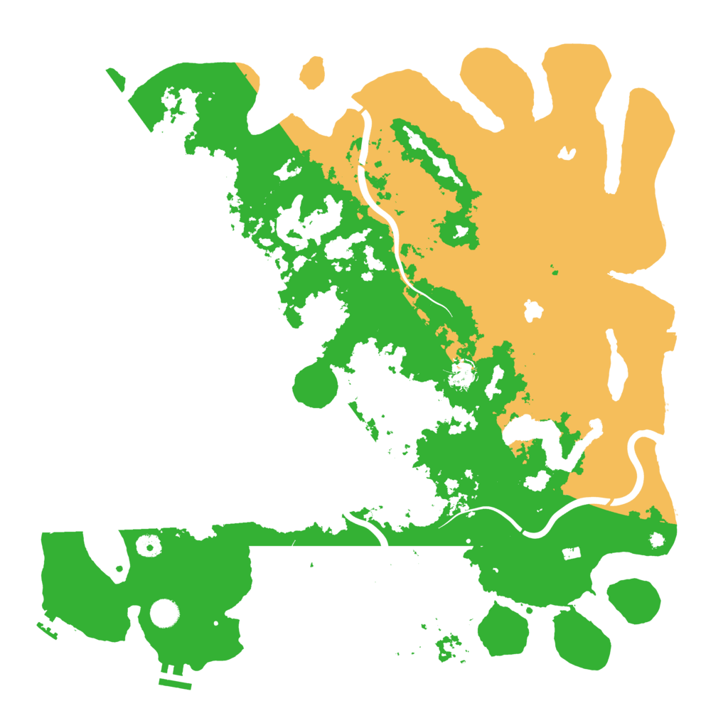 Biome Rust Map: Procedural Map, Size: 4500, Seed: 342512528