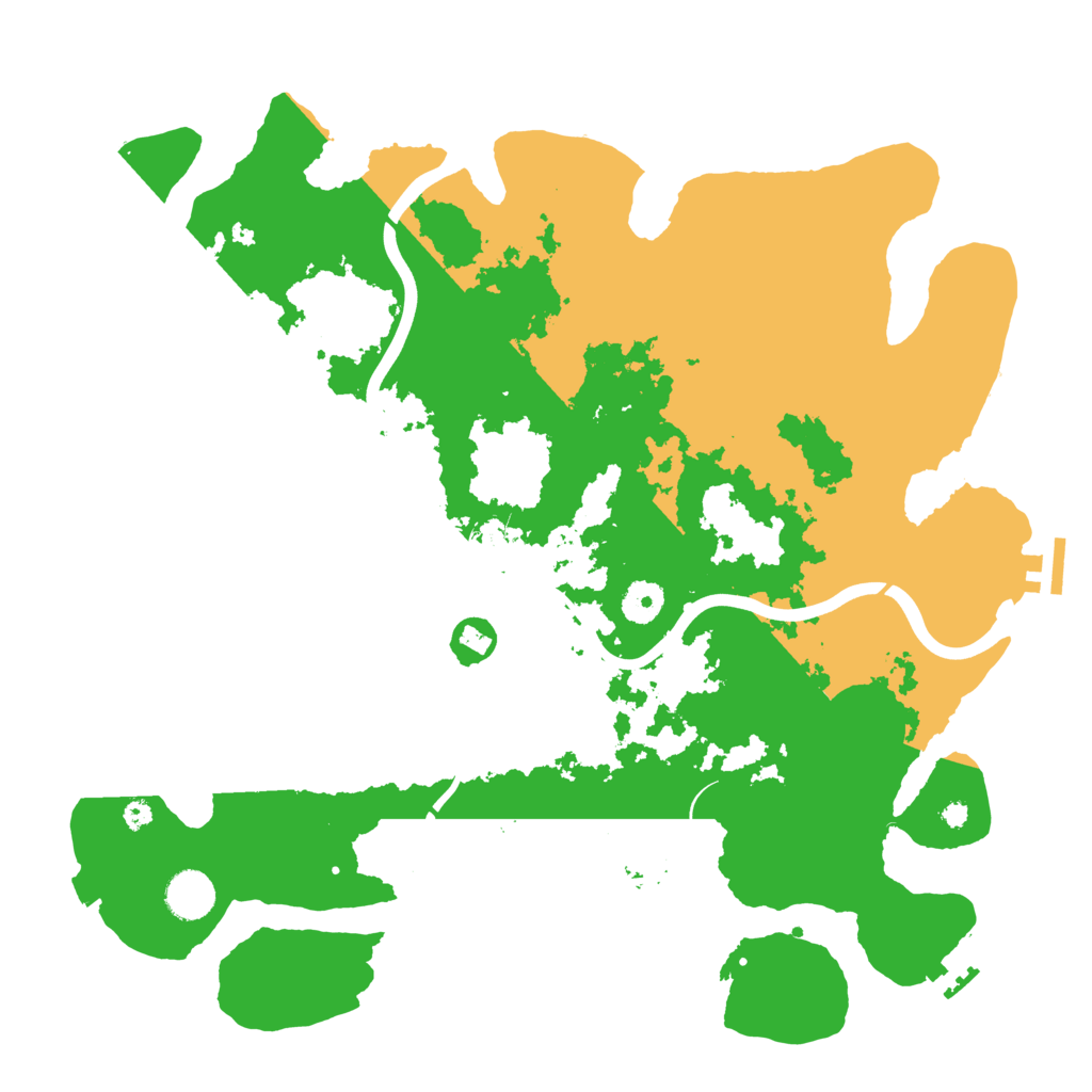 Biome Rust Map: Procedural Map, Size: 3900, Seed: 509987957