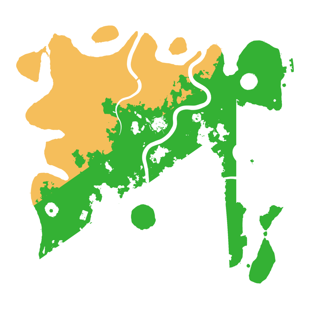 Biome Rust Map: Procedural Map, Size: 3500, Seed: 99112233