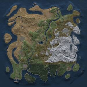 Thumbnail Rust Map: Procedural Map, Size: 4250, Seed: 21666426, 18 Monuments