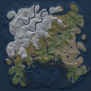 Thumbnail Rust Map: Procedural Map, Size: 4500, Seed: 874910396, 16 Monuments
