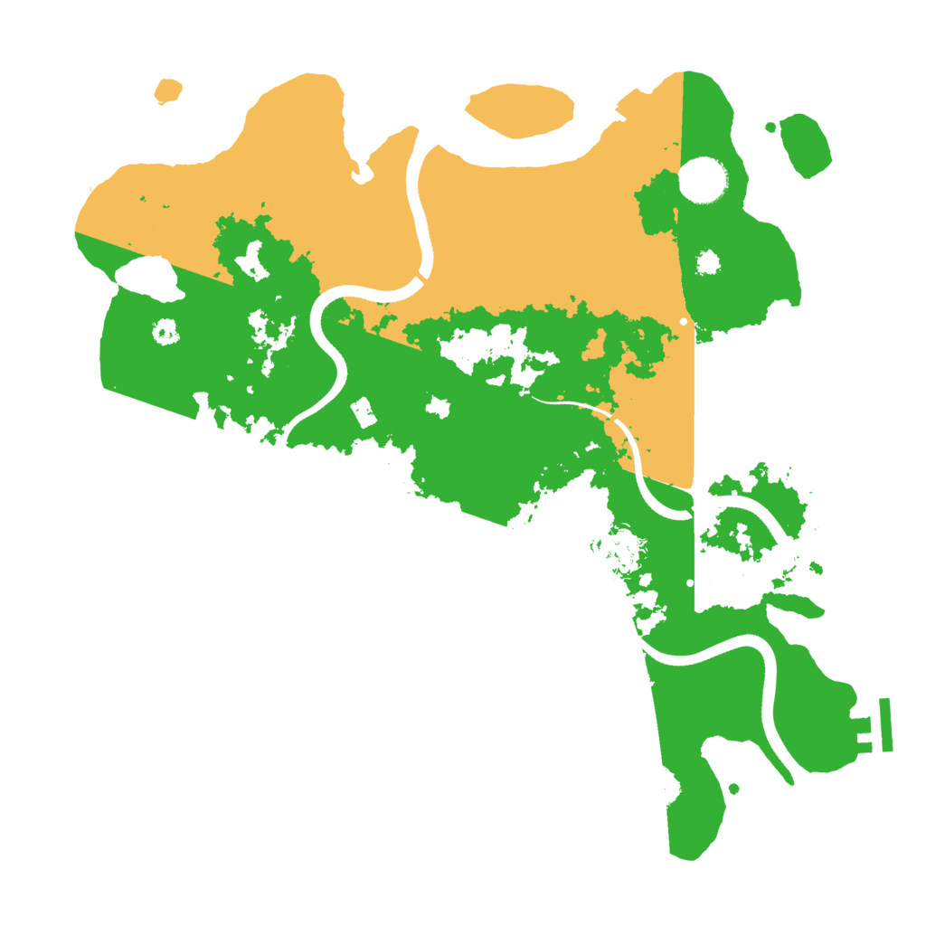 Biome Rust Map: Procedural Map, Size: 3500, Seed: 87346219