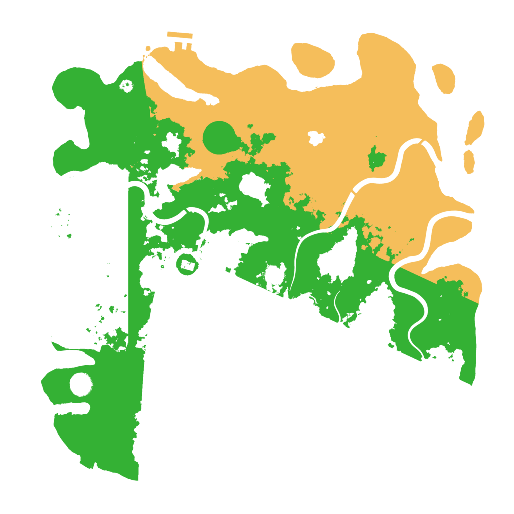 Biome Rust Map: Procedural Map, Size: 4096, Seed: 43152