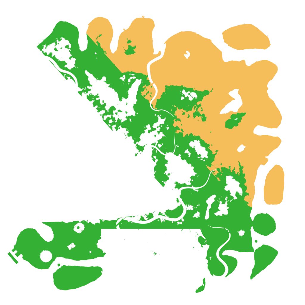 Biome Rust Map: Procedural Map, Size: 4500, Seed: 509987957