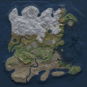 Thumbnail Rust Map: Procedural Map, Size: 3750, Seed: 1533155526, 15 Monuments