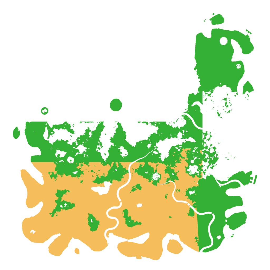 Biome Rust Map: Procedural Map, Size: 6000, Seed: 1996310767