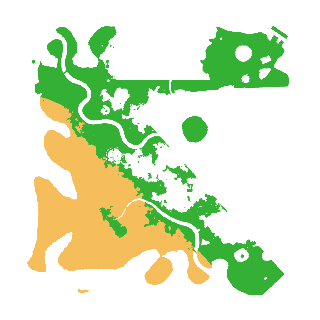 Biome Rust Map: Procedural Map, Size: 3500, Seed: 609781395