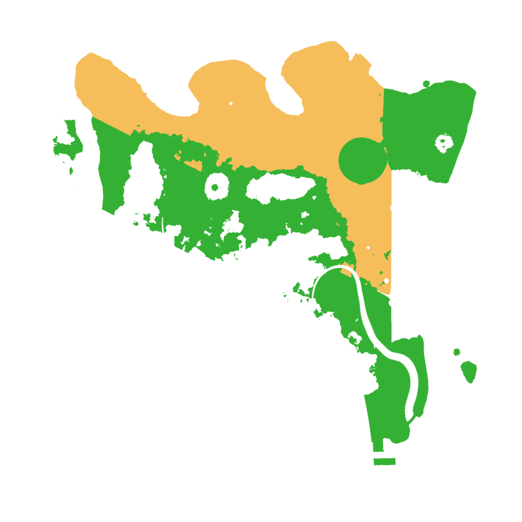 Biome Rust Map: Procedural Map, Size: 3000, Seed: 227627565