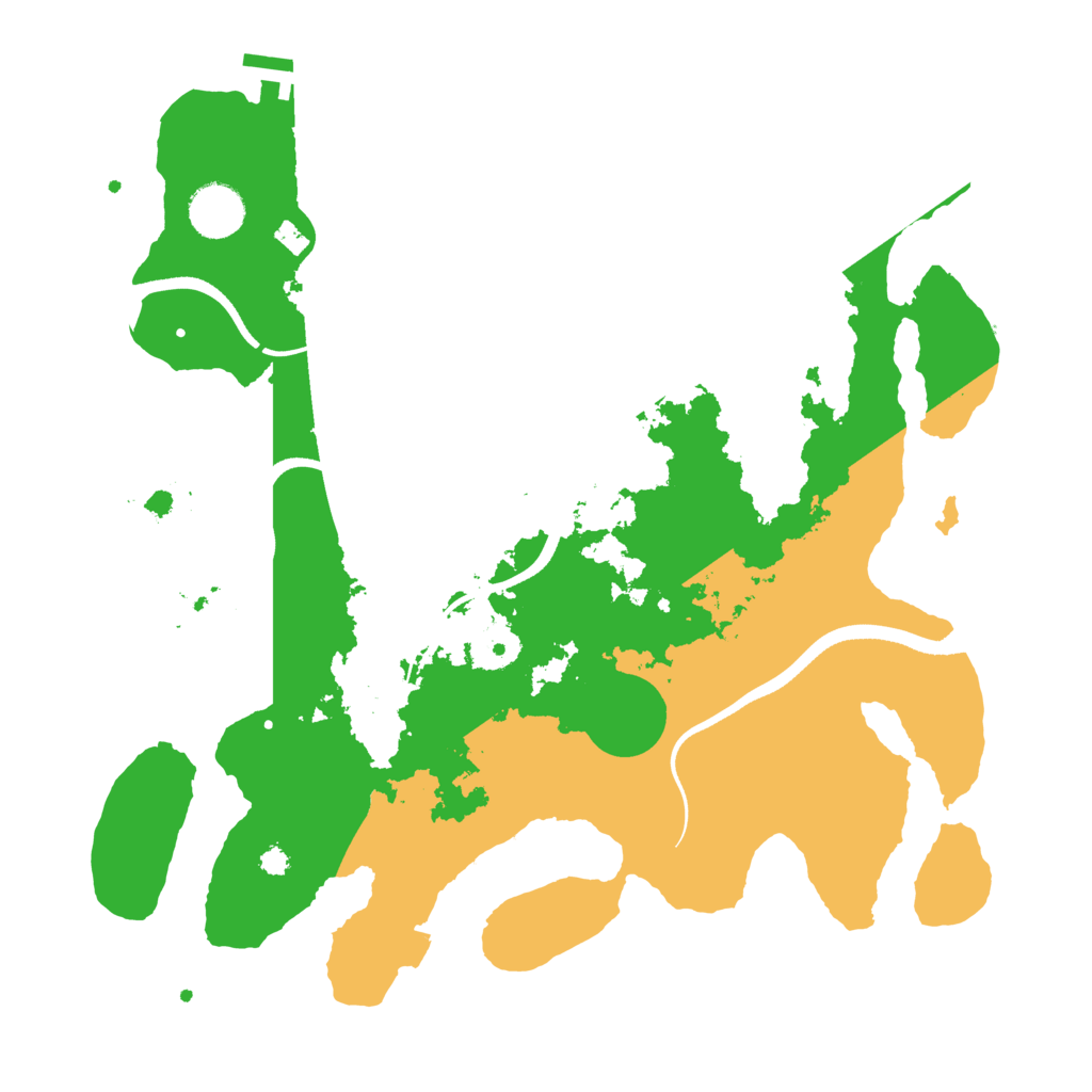 Biome Rust Map: Procedural Map, Size: 3500, Seed: 1753895133