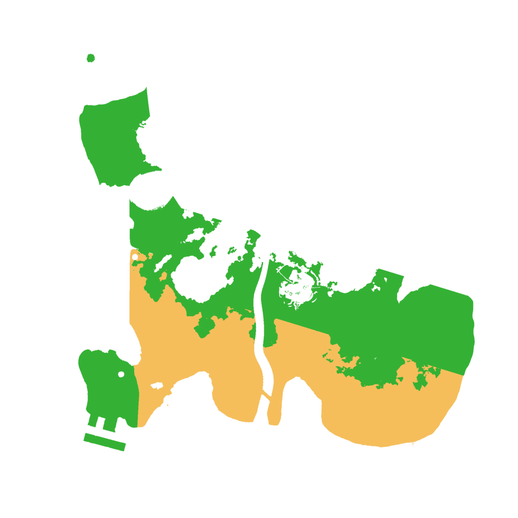 Biome Rust Map: Procedural Map, Size: 2500, Seed: 1739770495