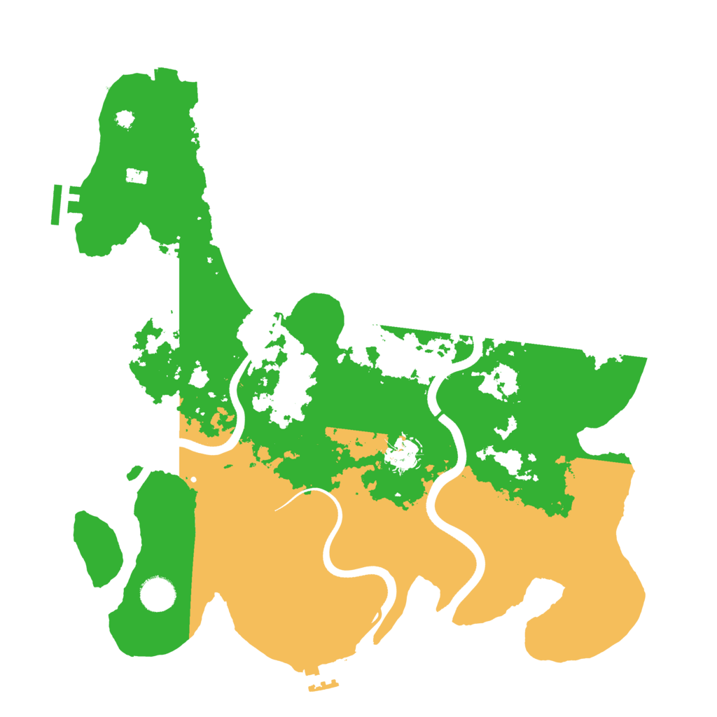 Biome Rust Map: Procedural Map, Size: 3600, Seed: 17998557