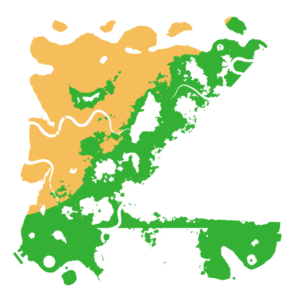 Biome Rust Map: Procedural Map, Size: 4500, Seed: 526761542